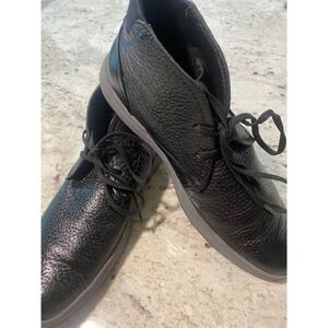 Cole Haan Mens Black Leather Chukka Boots Lace Up Ankle Boots Size 8M